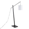 Arturo - Contemporary Floor Lamp - Black / White