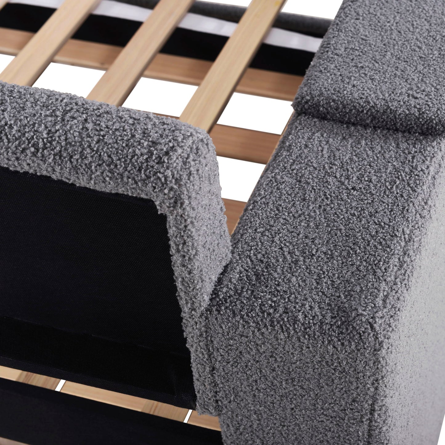 Twin Size Upholstered Daybed With Storage Armrests, Trundle And Latest Integrated Bluetooth Audio System - Gray