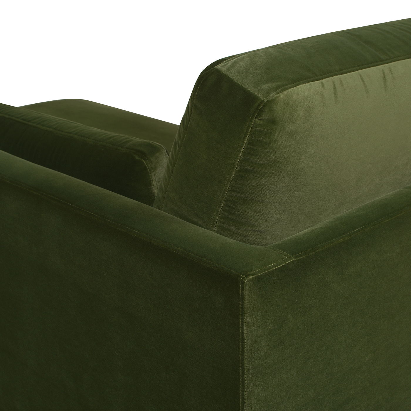 Knox - Modern Farmhouse Chaise Lounge Chair - Olive Green