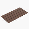 2Ft Patio Deck Tiles, Diy Module Interlocking Decking Tiles Floor Tile, Infinityluxe Flooring - Red / Brown