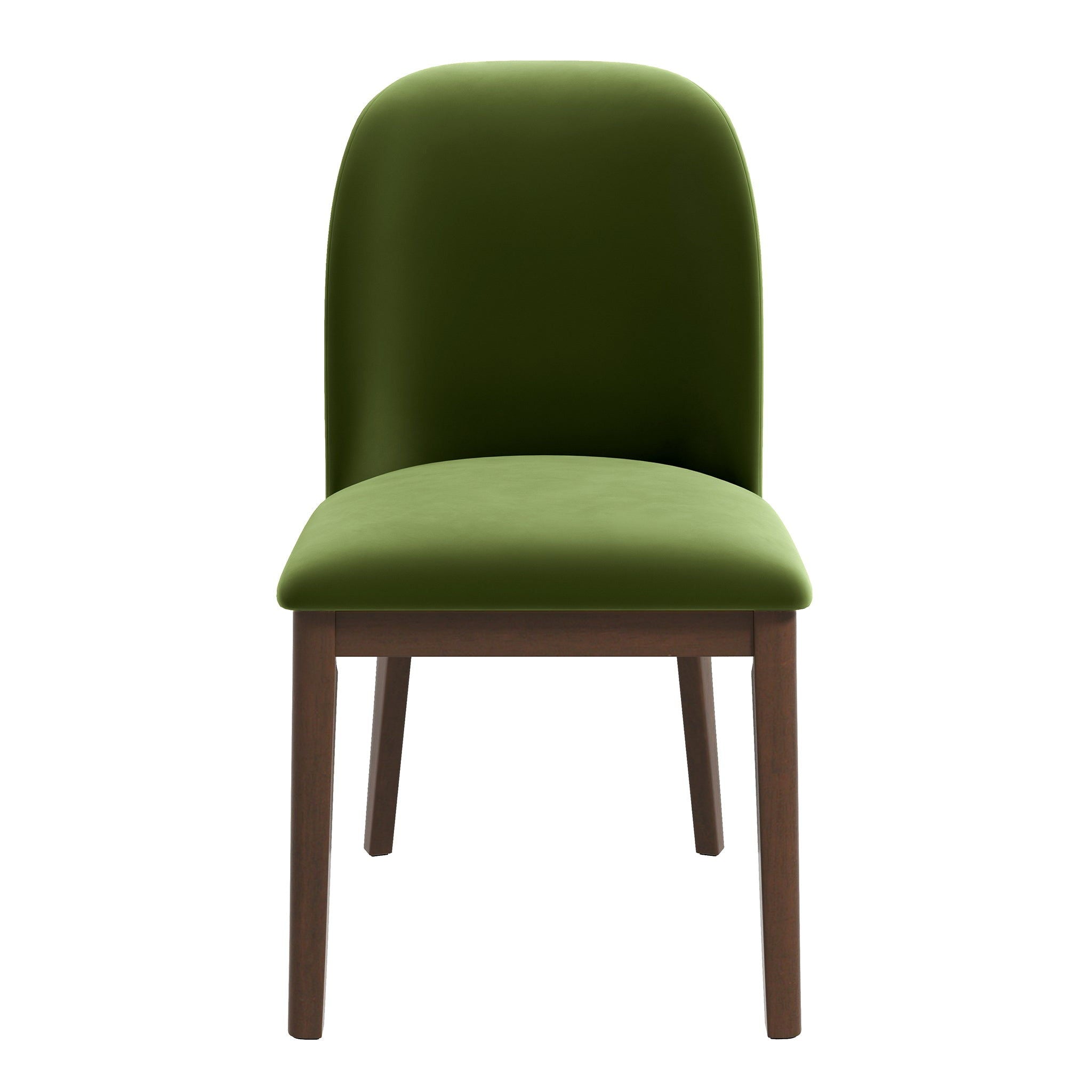 Kaitlyn - Dining Chair (Set of 2) - Brown / Light Green / Olive Green