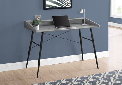 Computer Desk For Home Office, Storage Shelves, Versatile Placement - Gray