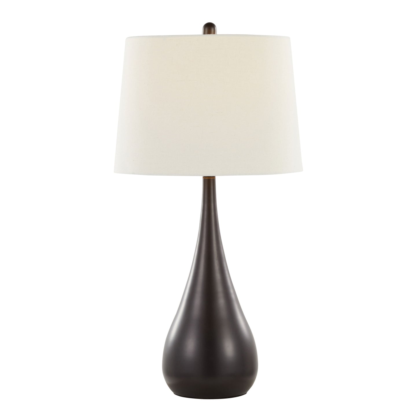 Pebble - Contemporary Table Lamp (Set of 2) - Oil Rubbed Bronze / White