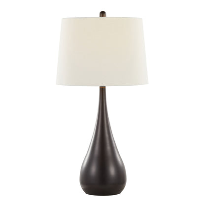 Pebble - Contemporary Table Lamp (Set of 2) - Oil Rubbed Bronze / White