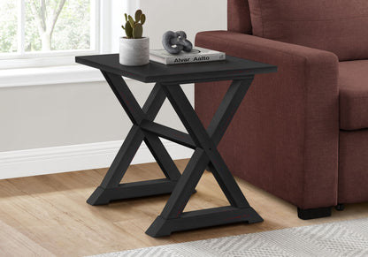 Accent End Table, Square, Transitional - Black