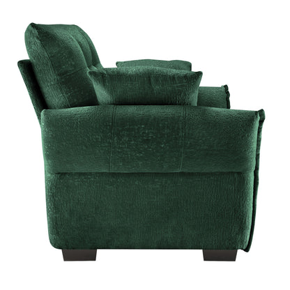 Ergonomic Single Seater Sofa With High Resilience Cushions, Modern Design - Green