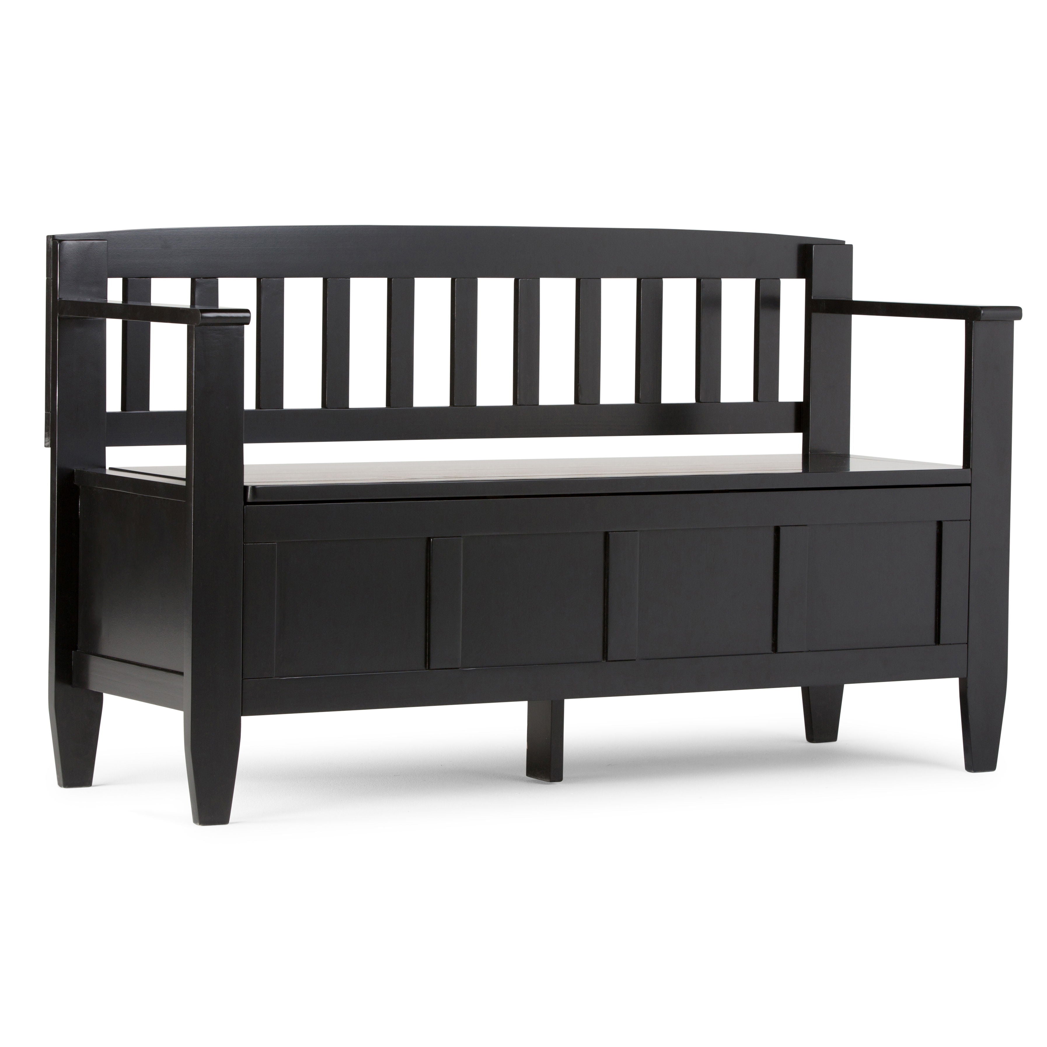 Brooklyn - Entryway Storage Bench - Black