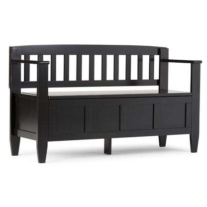 Brooklyn - Entryway Storage Bench - Black