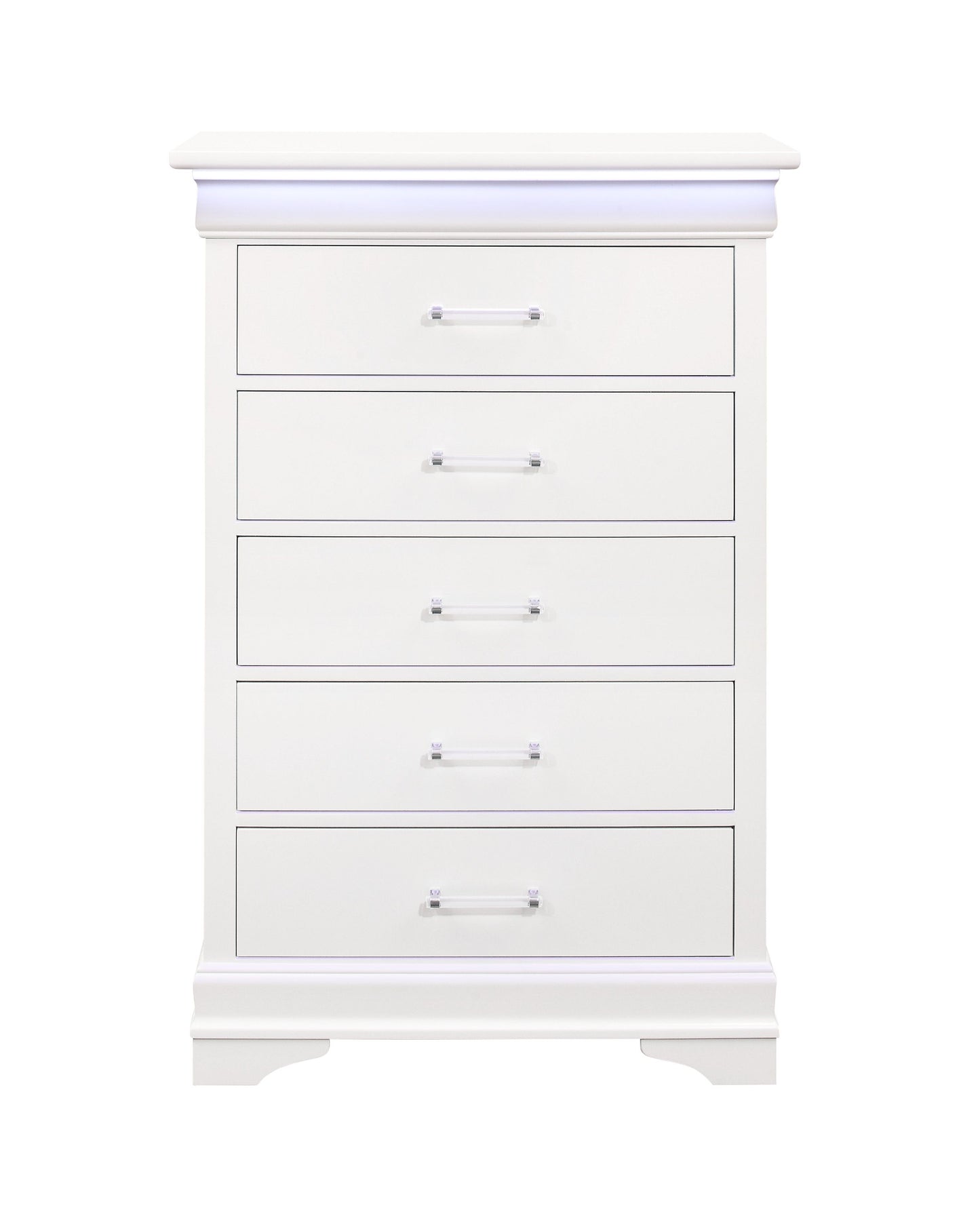 Charlston - Chest With LED - White