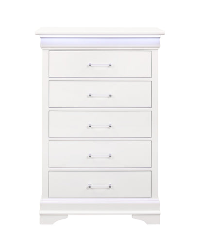 Charlston - Chest With LED - White