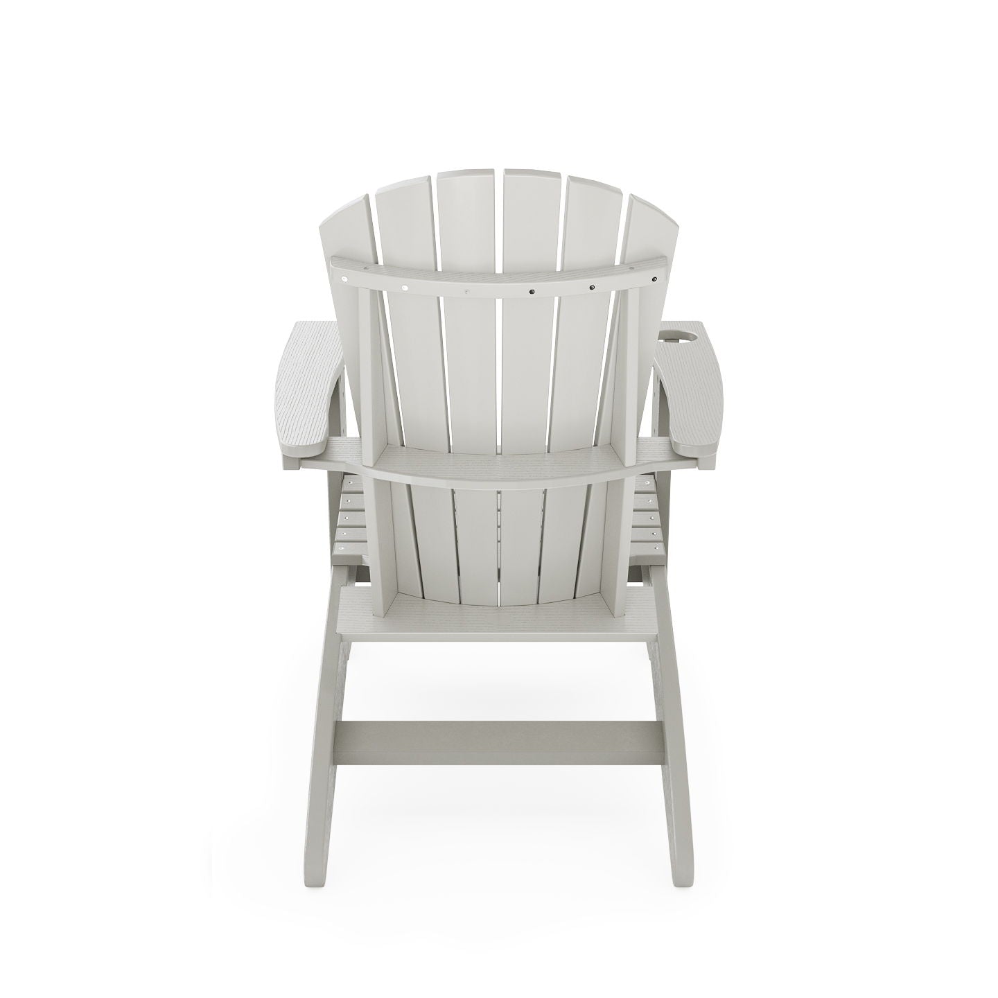 Adirondack Chair Sturdy HDPE Poly Lumber For Poolside, Patio, And Garden Relaxation - Dark Gray