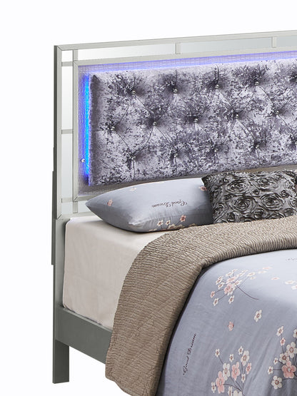 Madison - Queen Bed - Silver Champagne