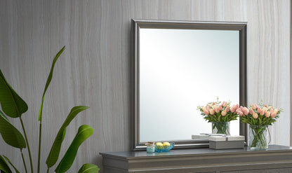 Elegant Transitional Mirror - Metalic Black