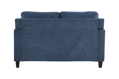 Horatio - Chenille 2 Seater Loveseat - Navy
