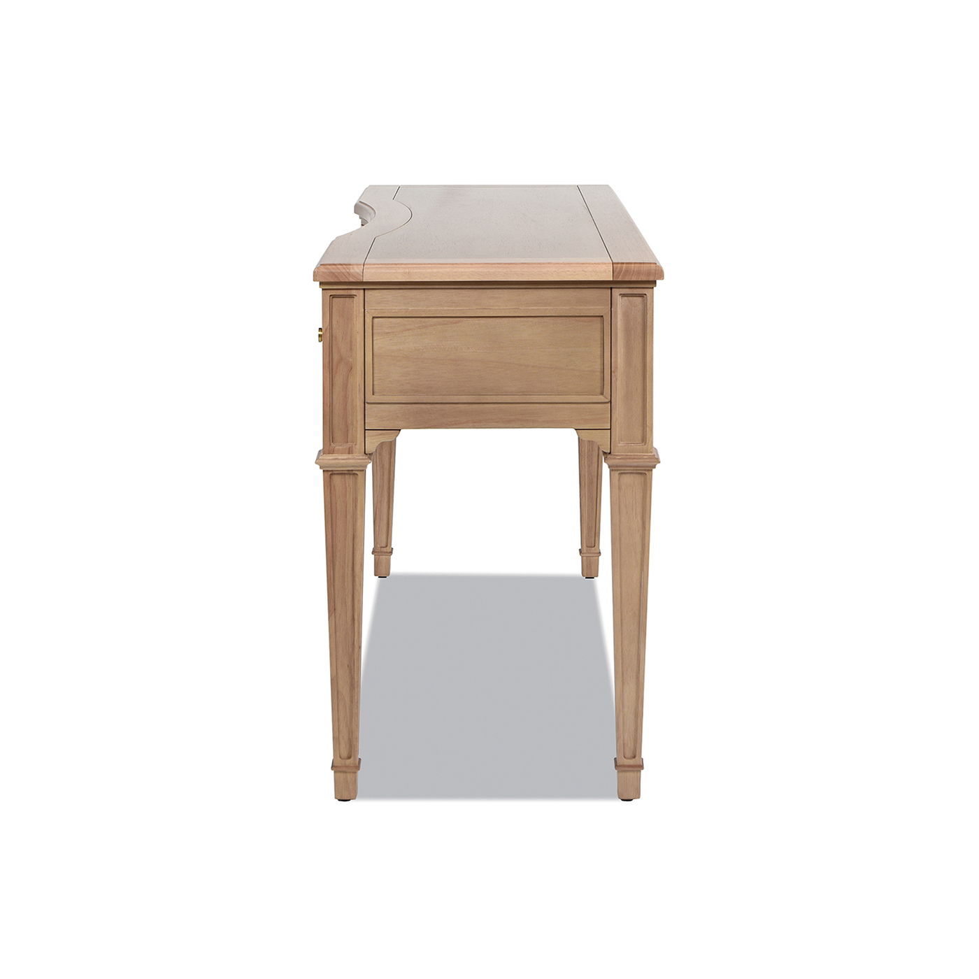 Dauphin - 3 Drawer Executive Desk - Natural Brown