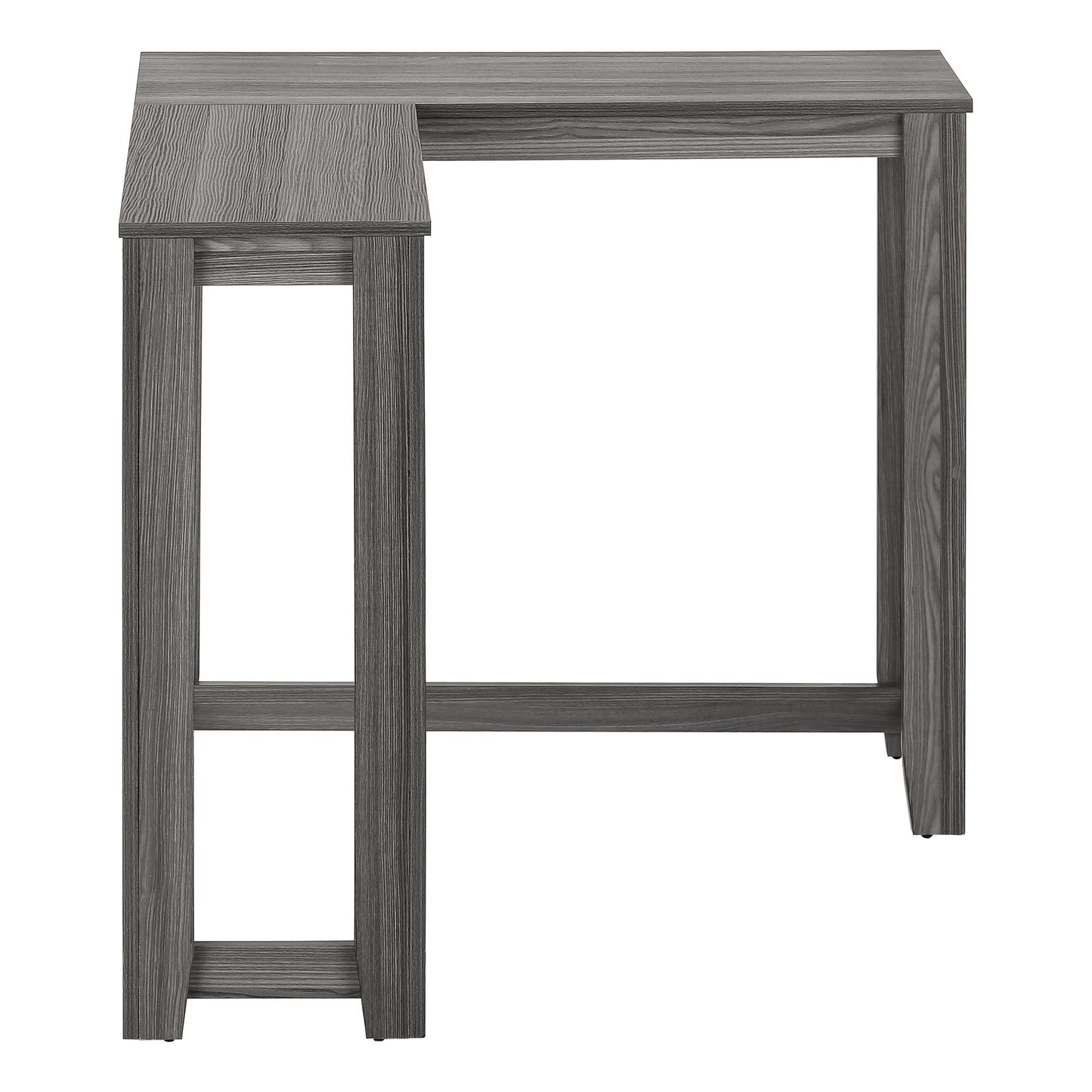 Corner Accent Console Table For Entryway, Contemporary And Modern - Gray