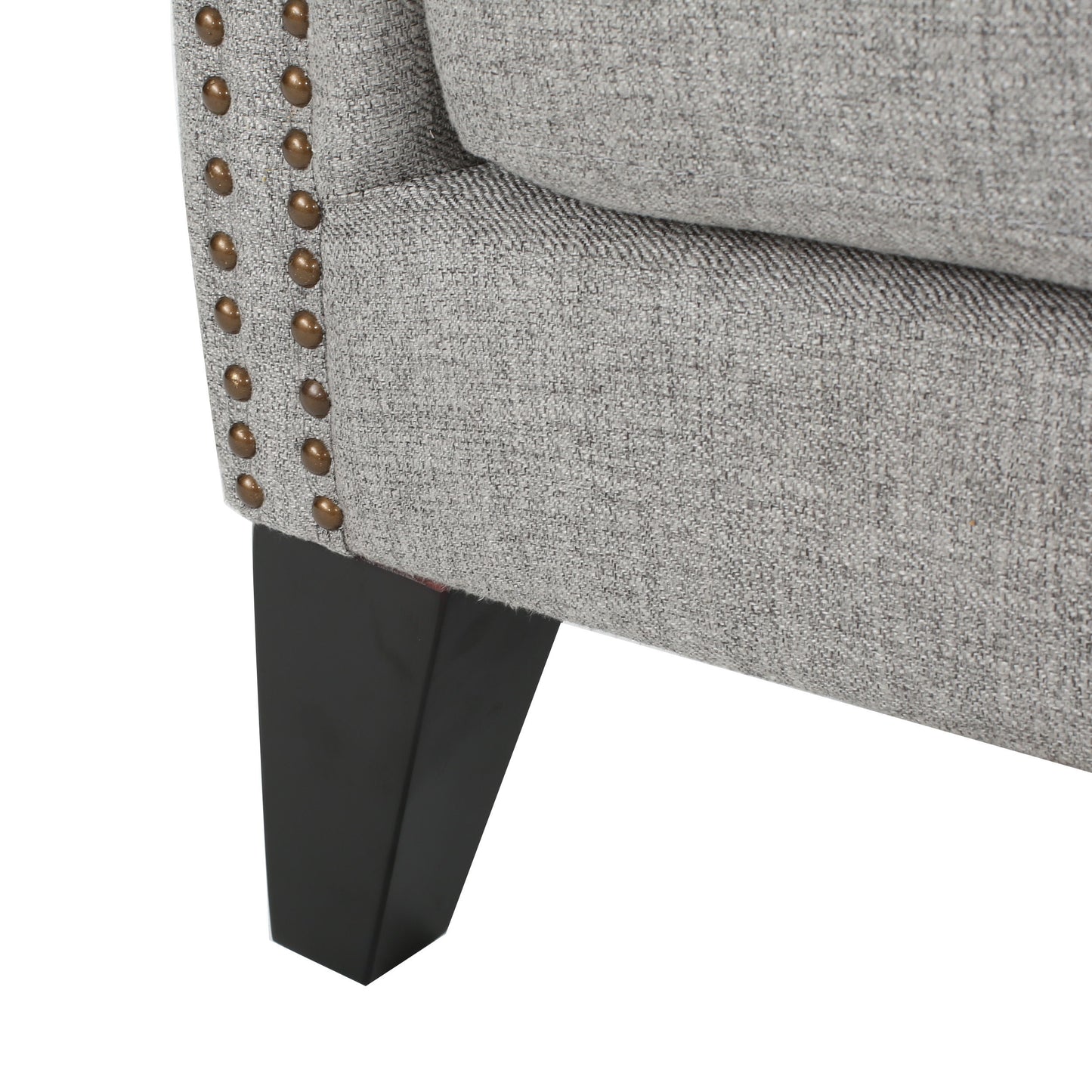 Upholstered Accent Chair, Mid Century Modern Arm Chair, Reading Chair For Living Room, Bedroom - Gray