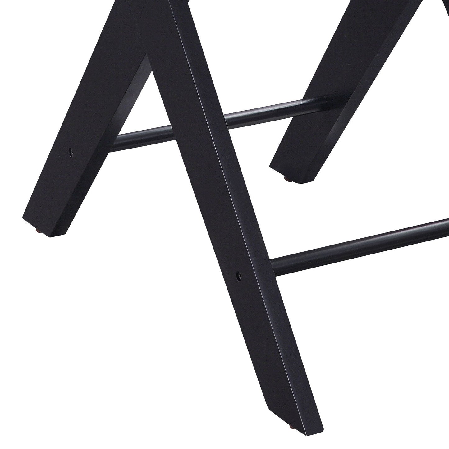 Fierce - Accent Table With Built - In USB Port - White / Black