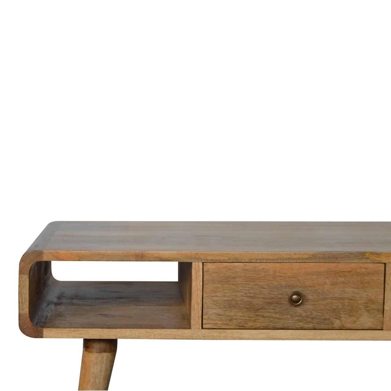 Curved Coffee Table - Oak
