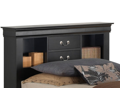 Louis Phillipe - Twin Storage Bed - Black