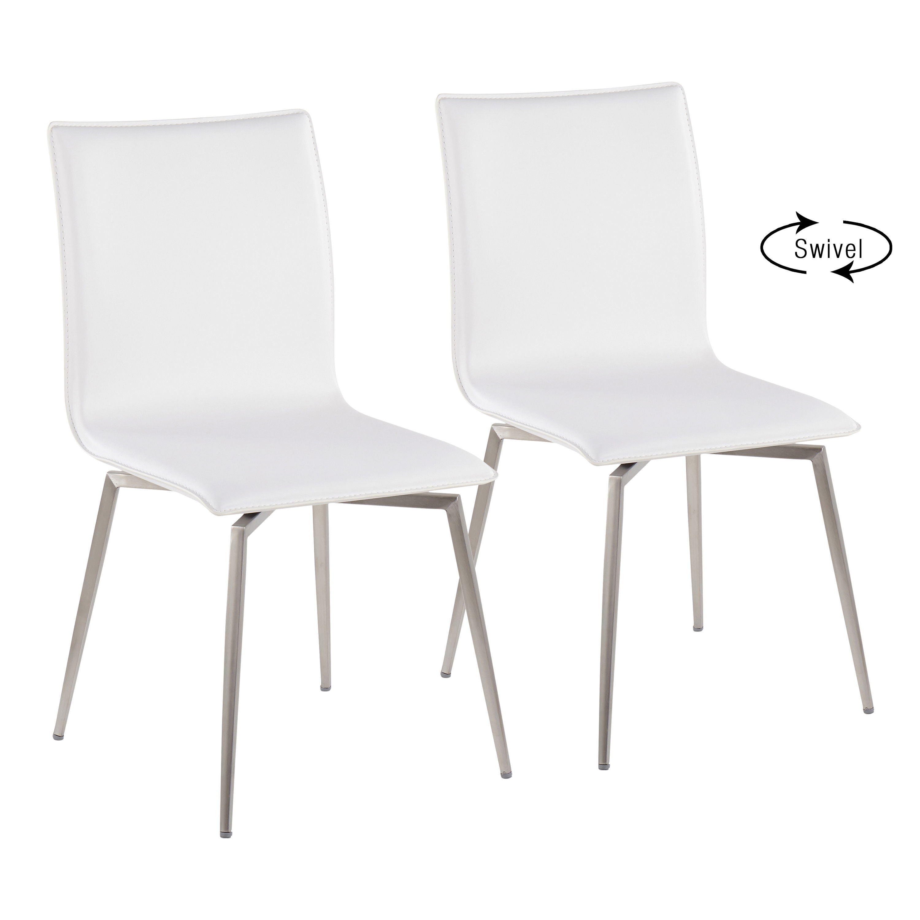 Mason - Contemporary Upholstered Chair (Set of 2) - White