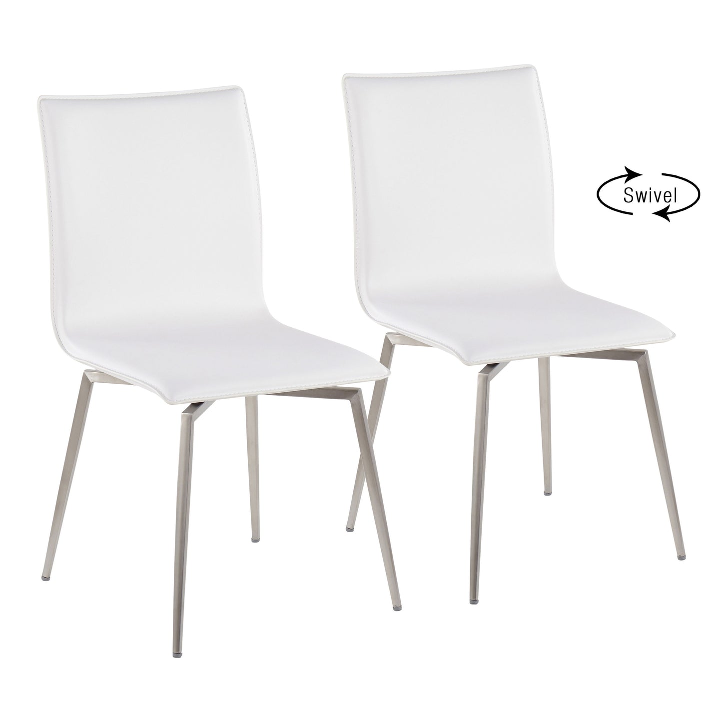 Mason - Contemporary Upholstered Chair (Set of 2) - White