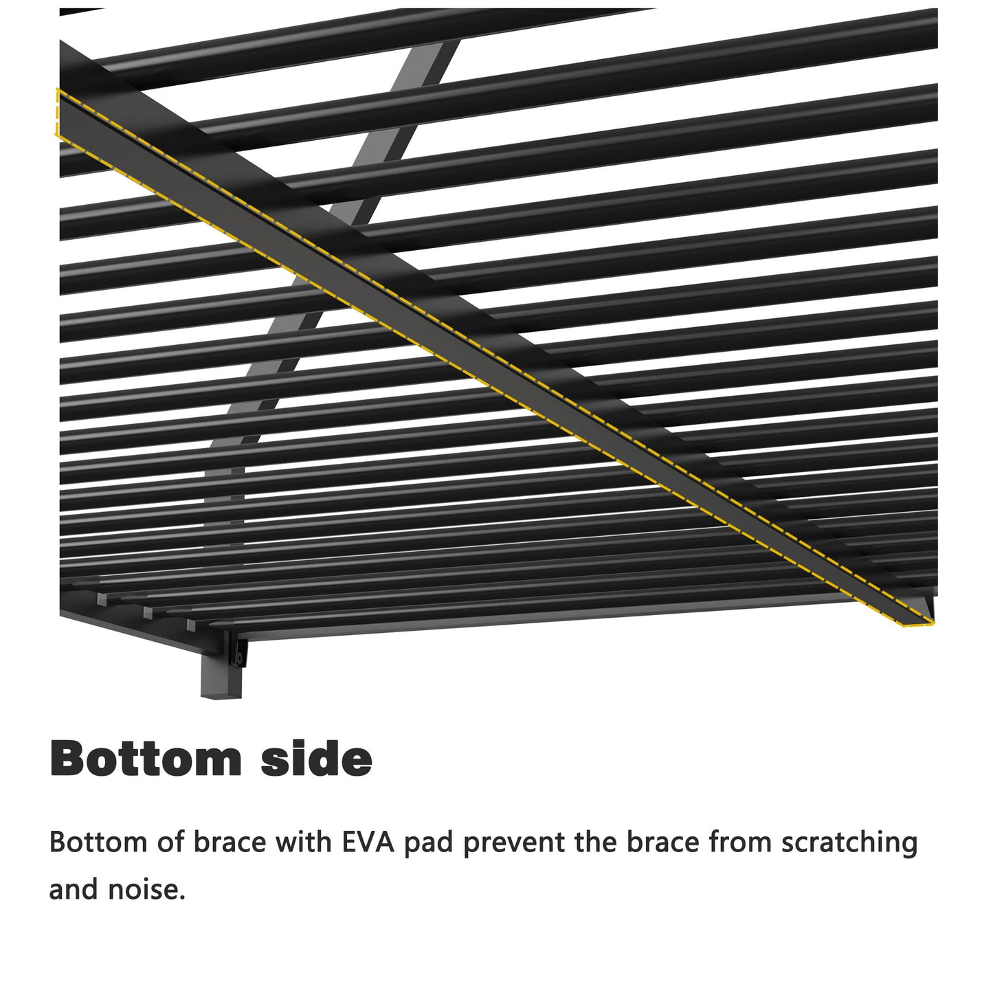 Adam - Twin Over Full Metal Bunk Bed - Black Metal