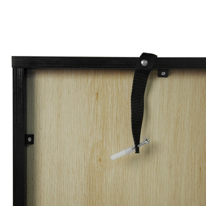 Storage Cabinet With Door For Living Room, Dining Room, Study - Black