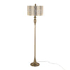 Ashland - Contemporary Floor Lamp With Laser Cut - Gold / Off White