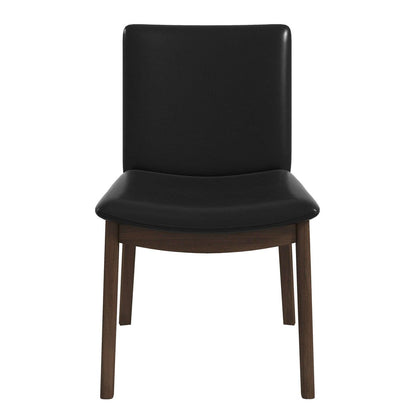 Laura - Mid-Century Modern Solid Wood Dining Chair (Set of 2) - Black