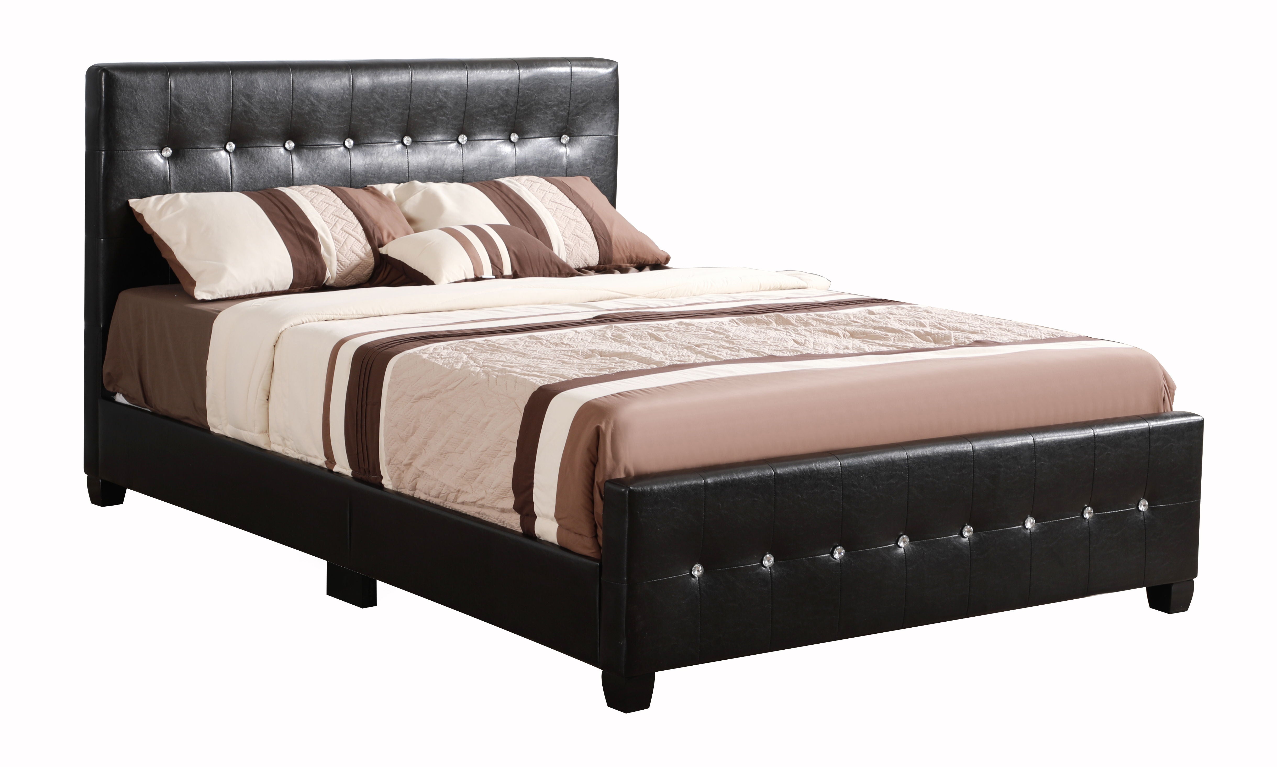 King Bed Stylish Transitional - Black