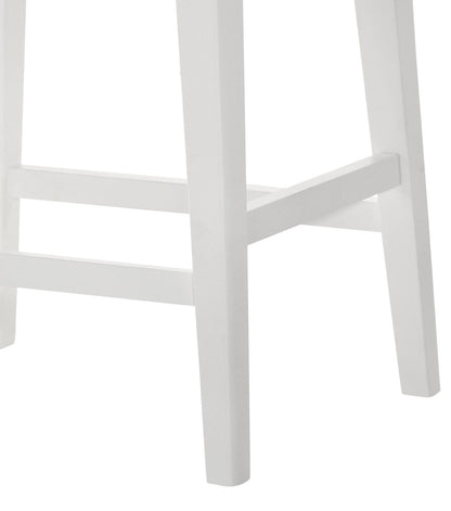Sasha - Counter Height Stool With Upholstered Seat - White