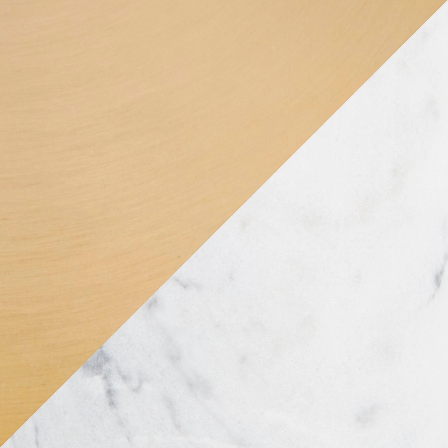 Symbol - Contemporary Side Table - Gold / White Marble