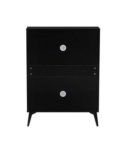 Shoe Cabinet, Shoe Storage Shelves - Black