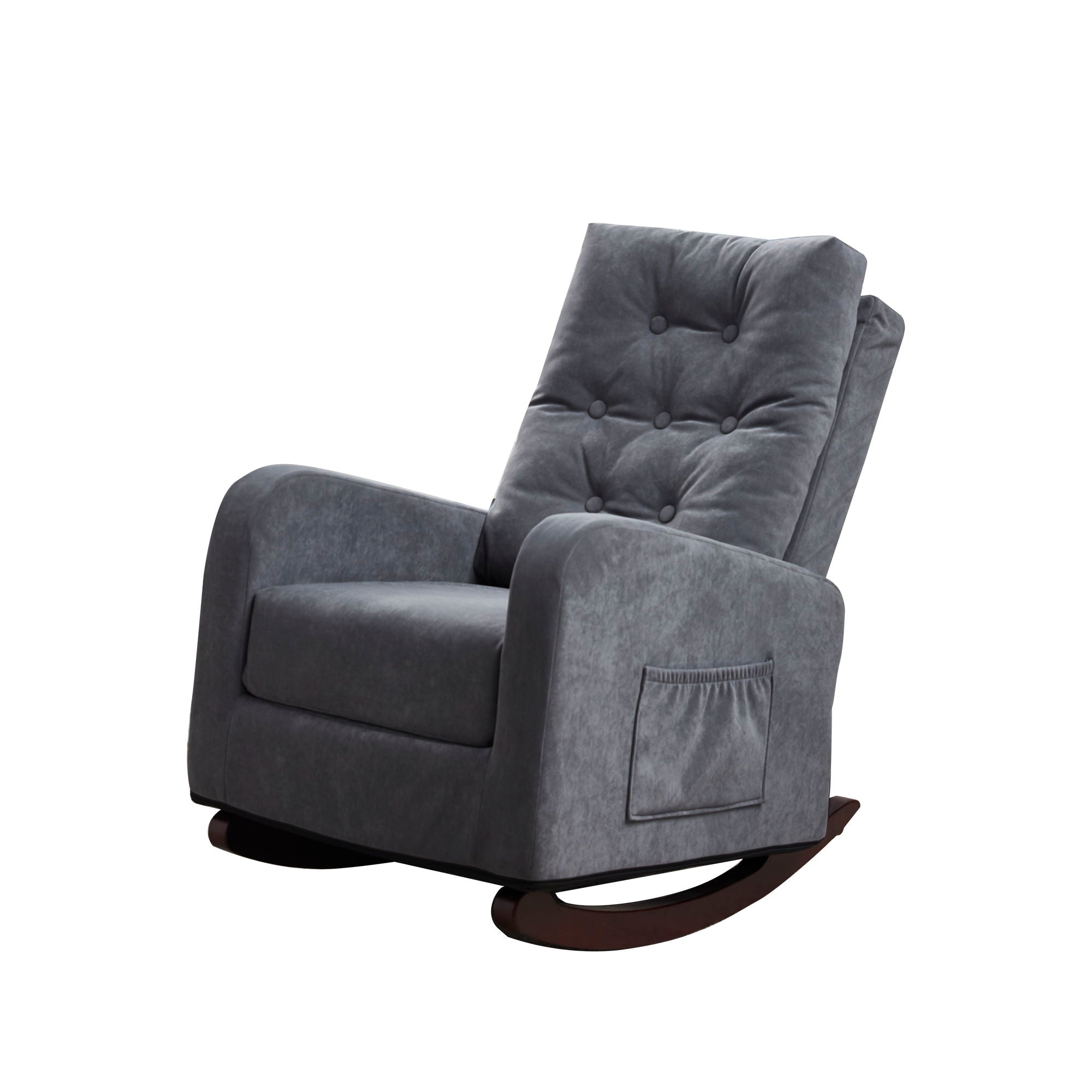 Single Sofa Reclining Japanese Chair Lazy Sofa Tatami Balcony Adjustable Chair - Antique Gray