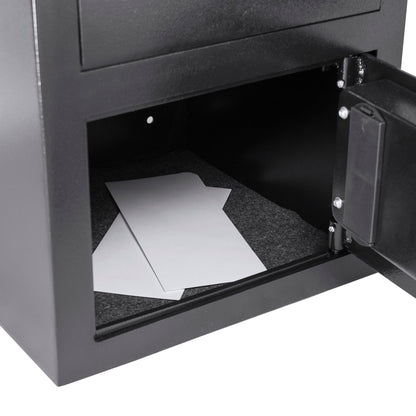 0 72 Cu Ft Keypad Depository Safe - Black