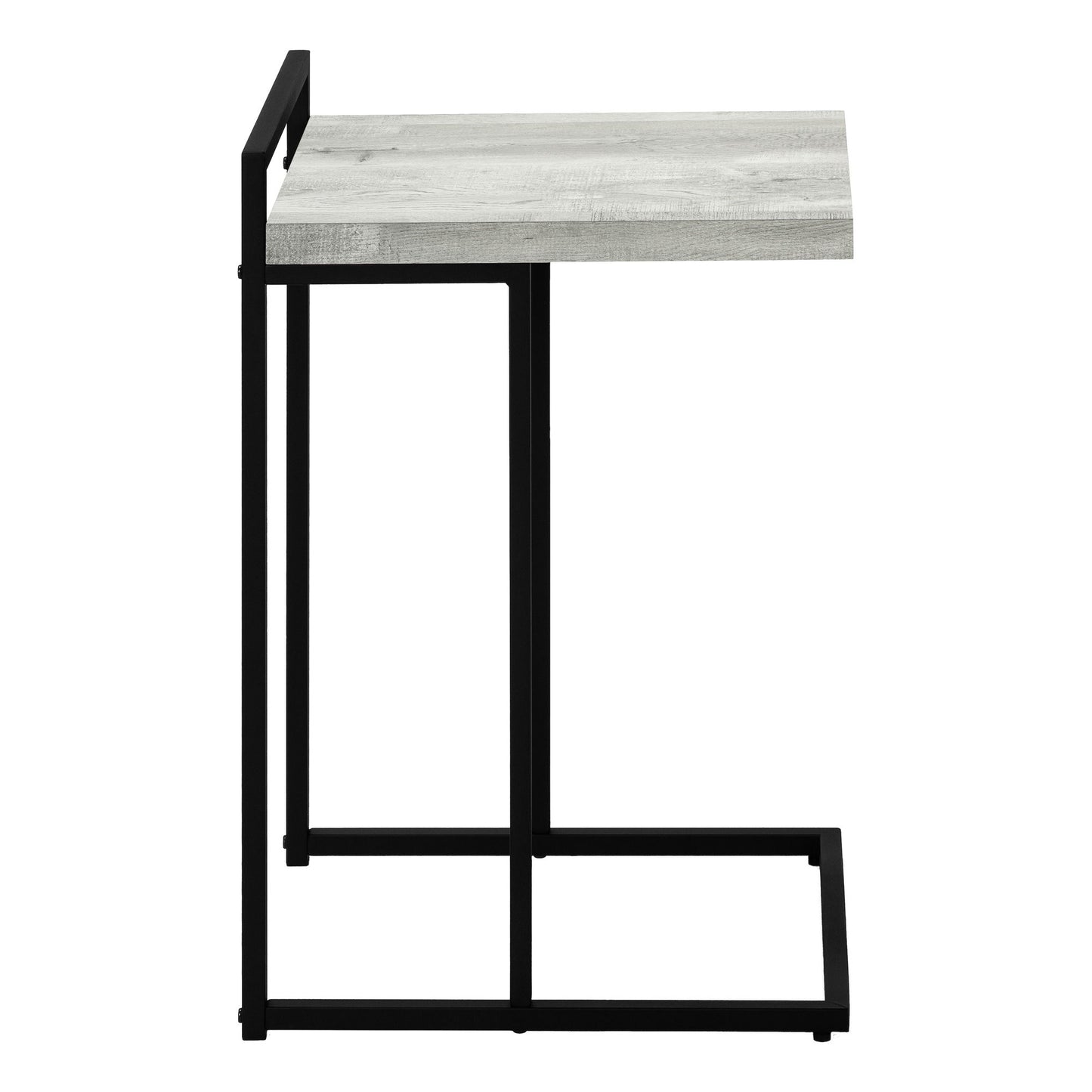 Accent Table, C - Shaped, Modern Convenient Design - Gray