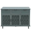 3 Door 3 Drawer Cabinet, American Furniture, Suitable For Bedroom, Living Room, Study - Dark Green