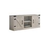 Salma - Wide TV Stand With 2 Open Shelves And 2 Cabinets - Dusty Gray