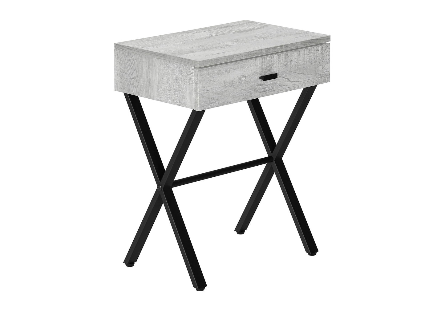 Accent Side Table, 1 Storage Drawer, Contemporary And Modern - Gray