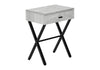 Accent Side Table, 1 Storage Drawer, Contemporary And Modern - Gray