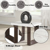 Edwyn - Natural Marble Top End Table - White