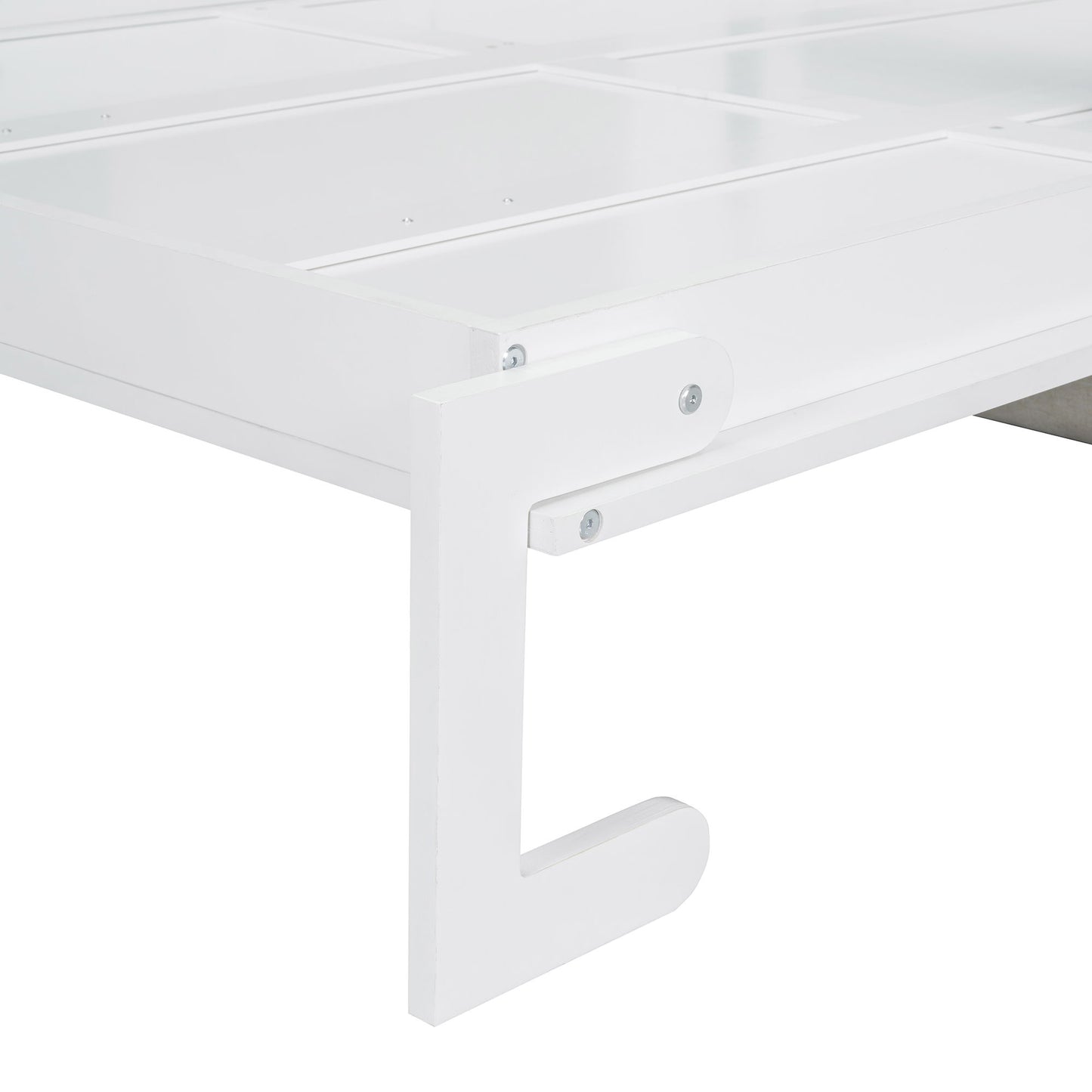 Full Size Murphy Wall Bed With Cushion - White
