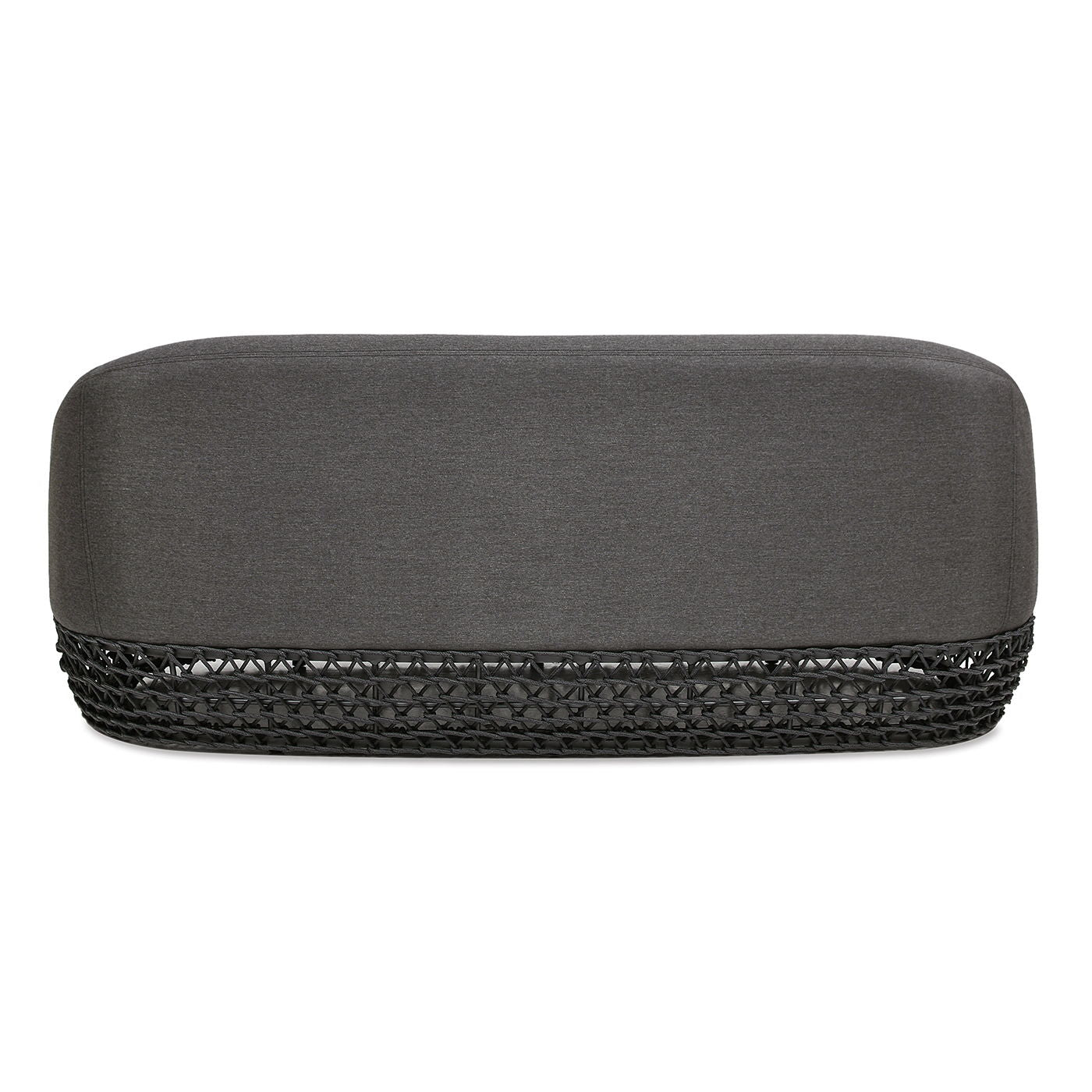 Willow - Upholstered Patio Deep Seating Sofa - Graphite Gray / Black