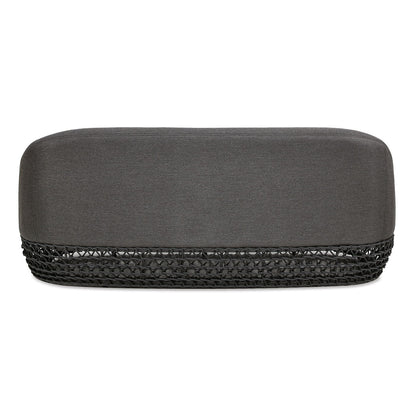Willow - Upholstered Patio Deep Seating Sofa - Graphite Gray / Black