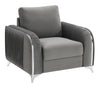 Wenona - Velvet Chair - Gray