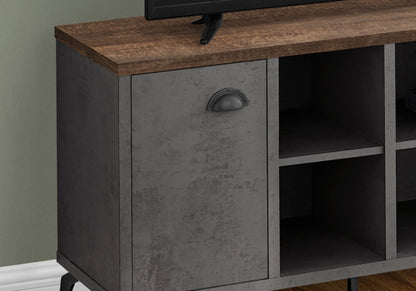 TV Stand, Console, Media Entertainment Center, Storage Cabinet, Convenient Design - Gray