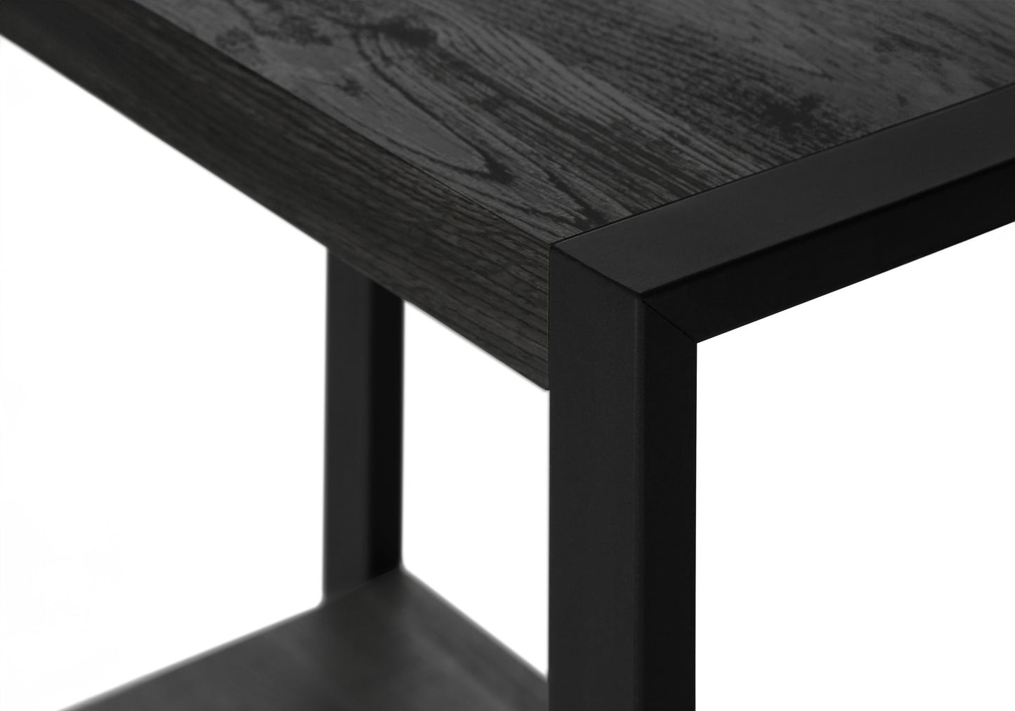 Accent Table, Side Industrial - Black