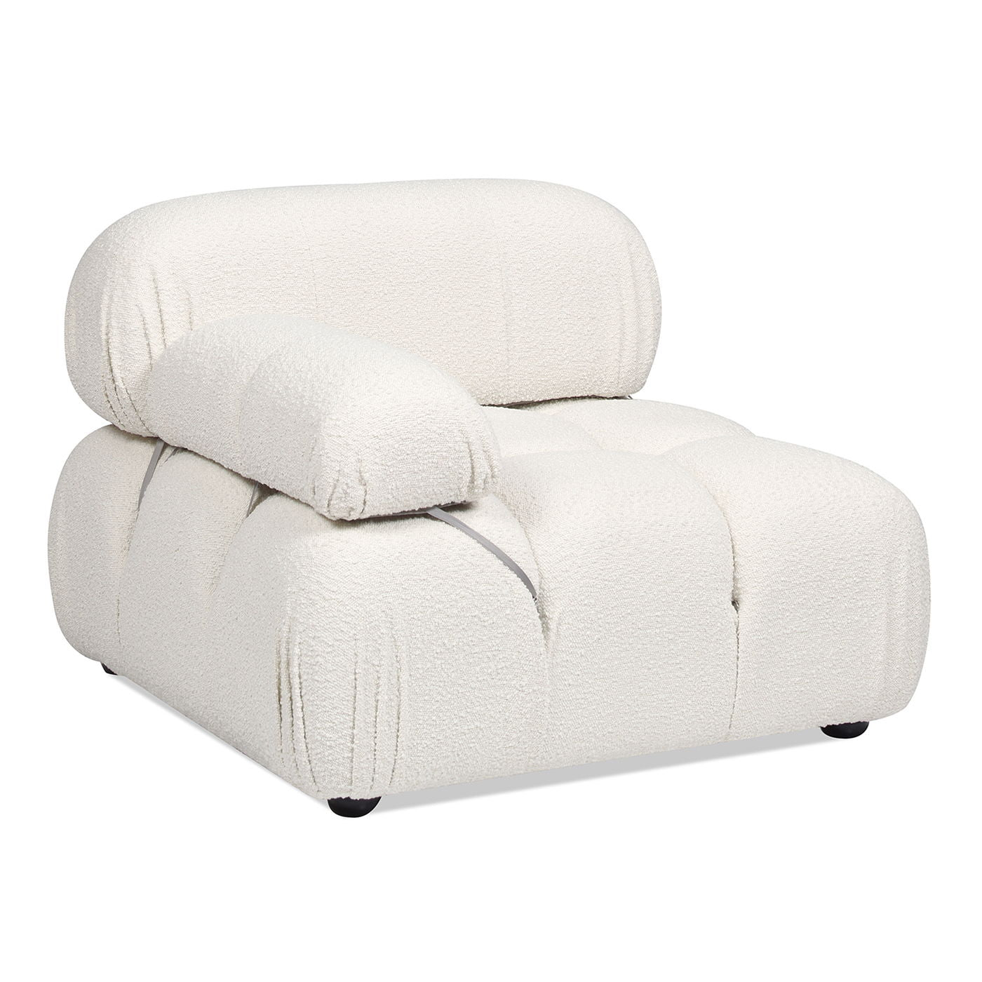 Marcel - Bubble Modular Modern Lounge Arm Chair - Ivory White