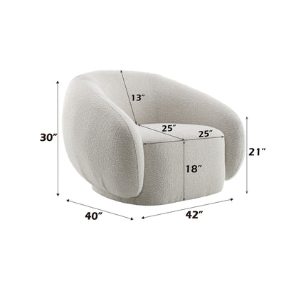 Isabel - Chair With Swivel - Beige